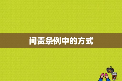 问责条例中的方式