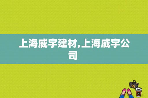 上海威宇建材,上海威宇公司 